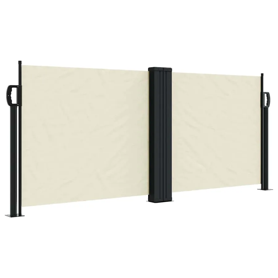 Auvent latéral rétractable crème 100x600 cm - 2