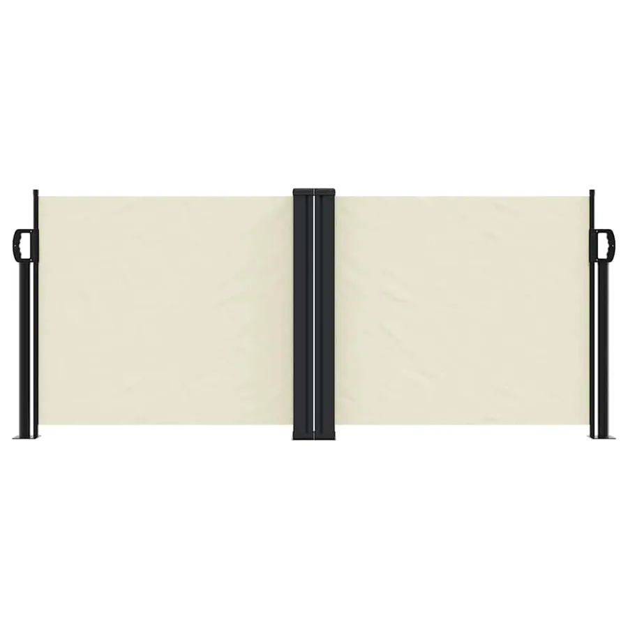 Auvent latéral rétractable crème 100x600 cm - 3