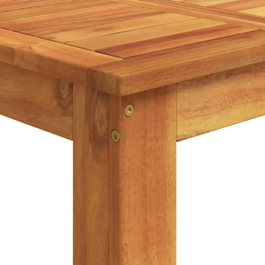Ensemble de bar de jardin 3 pcs gris bois massif acacia rotin - 10