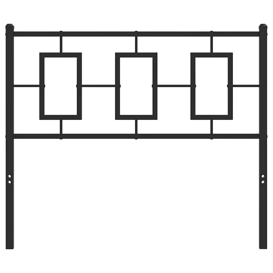 Tête de lit de remplacement métal noir 100 cm - 3