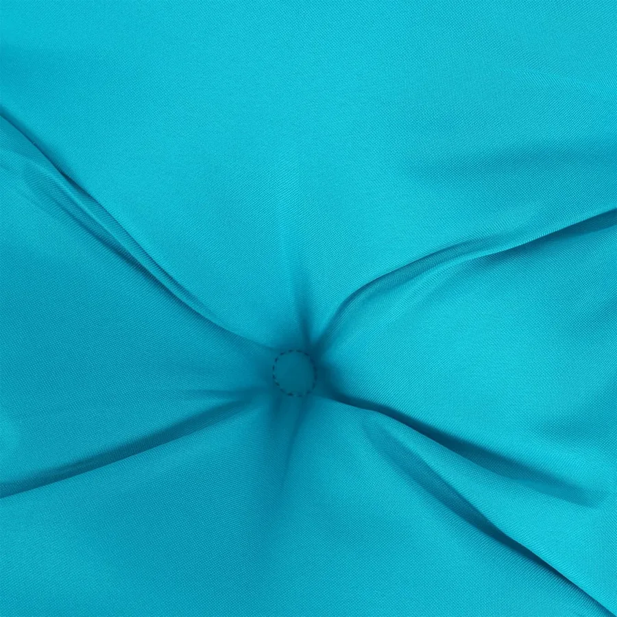 Coussins de chaise à dossier haut lot de 2 turquoise - 8
