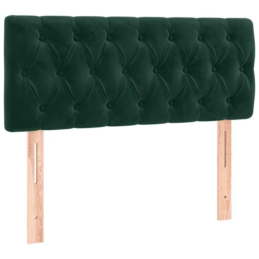 Sommier à lattes de lit avec matelas vert foncé 120x190 cm - 6
