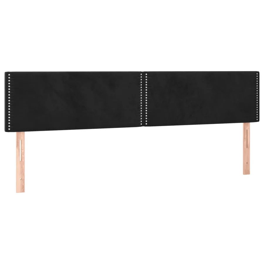 Cadre de lit sans matelas noir 120x190 cm velours - 8