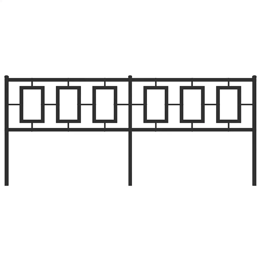 Tête de lit de remplacement métal noir 200 cm - 3