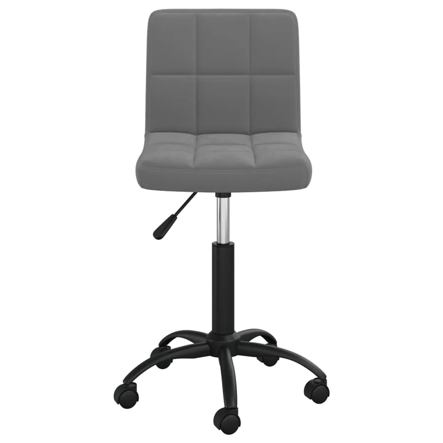 Chaise pivotante à manger Gris foncé Velours - 2