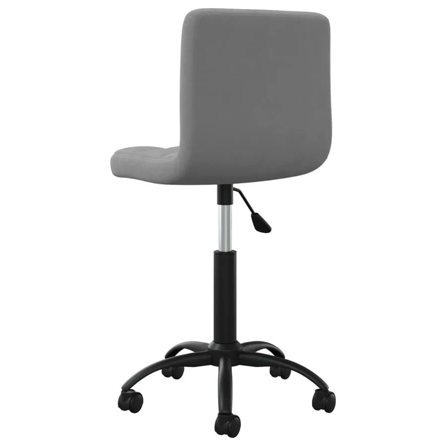 Chaise pivotante à manger Gris foncé Velours - 5