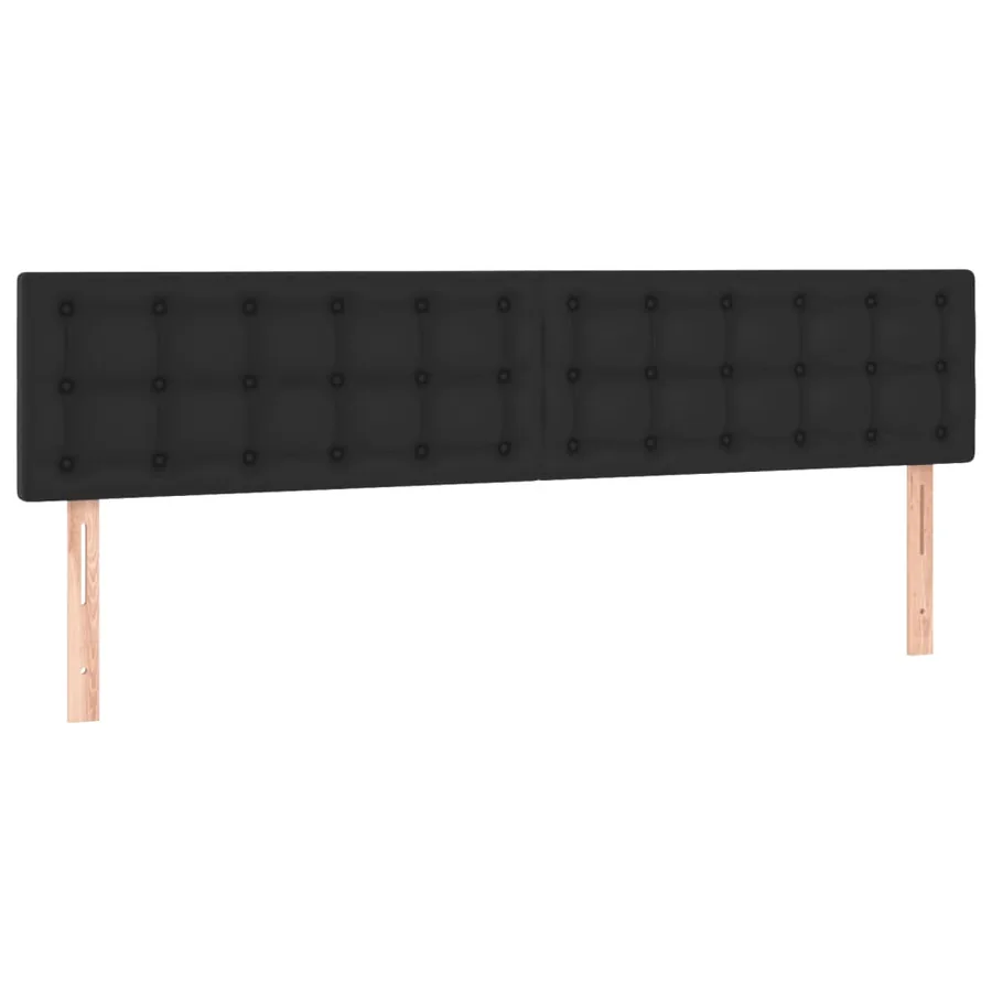 Cadre de lit sans matelas noir 120x190 cm similicuir - 8