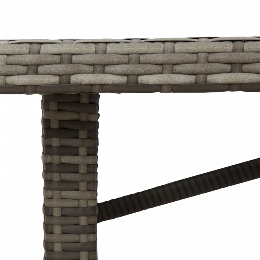 Table de jardin avec dessus en bois d'acacia gris 190x80x74 cm - 9