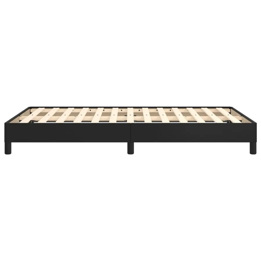 Cadre de lit sans matelas noir 120x190 cm similicuir - 6