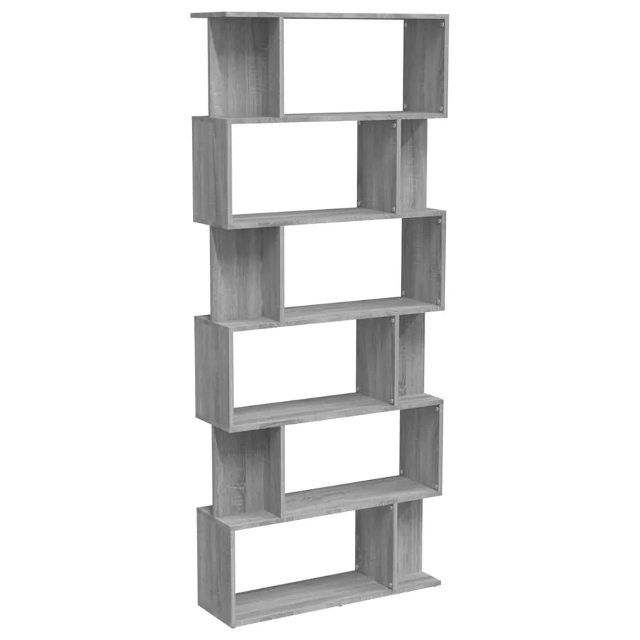 Bibliothèque/Cloison Sonoma gris 80x24x192 cm Bois d'ingénierie - 2