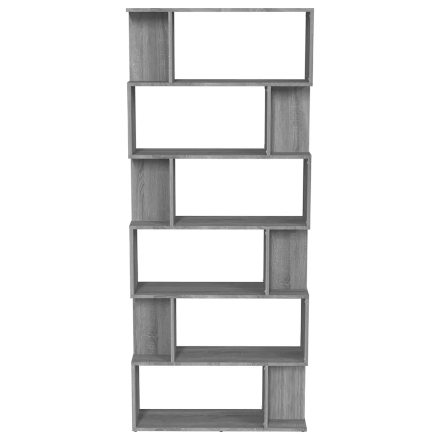 Bibliothèque/Cloison Sonoma gris 80x24x192 cm Bois d'ingénierie - 5
