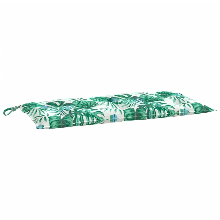 Coussin de banc de jardin motif de feuilles 110x50x7 cm - 4