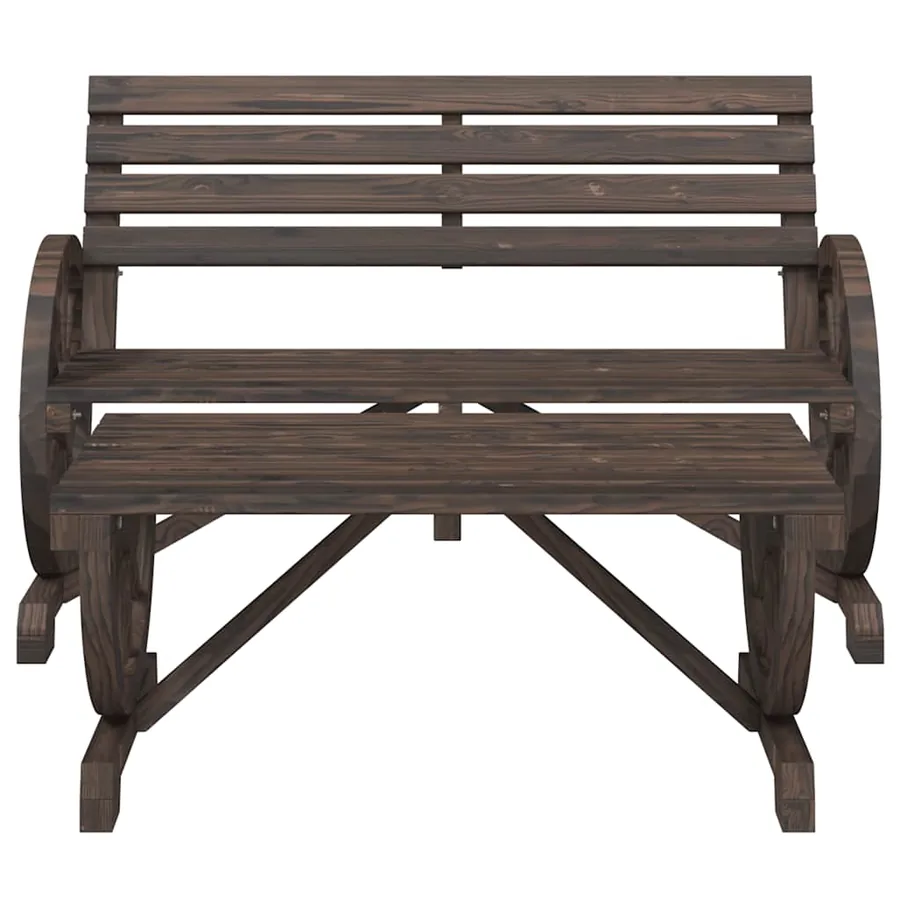 Salon de jardin 4 pcs bois de sapin massif - 5