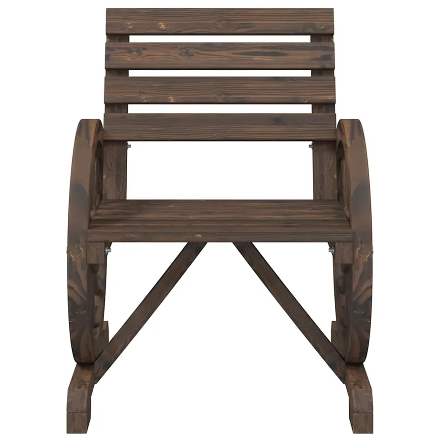 Salon de jardin 4 pcs bois de sapin massif - 7