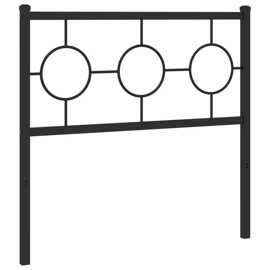 Tête de lit de remplacement métal noir 90 cm - 2