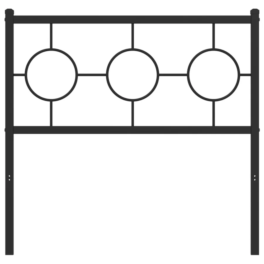 Tête de lit de remplacement métal noir 90 cm - 3