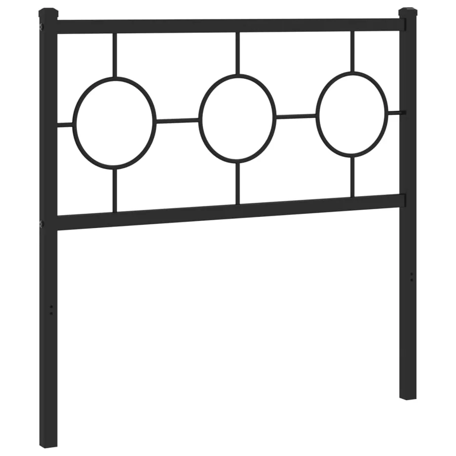 Tête de lit de remplacement métal noir 90 cm - 4
