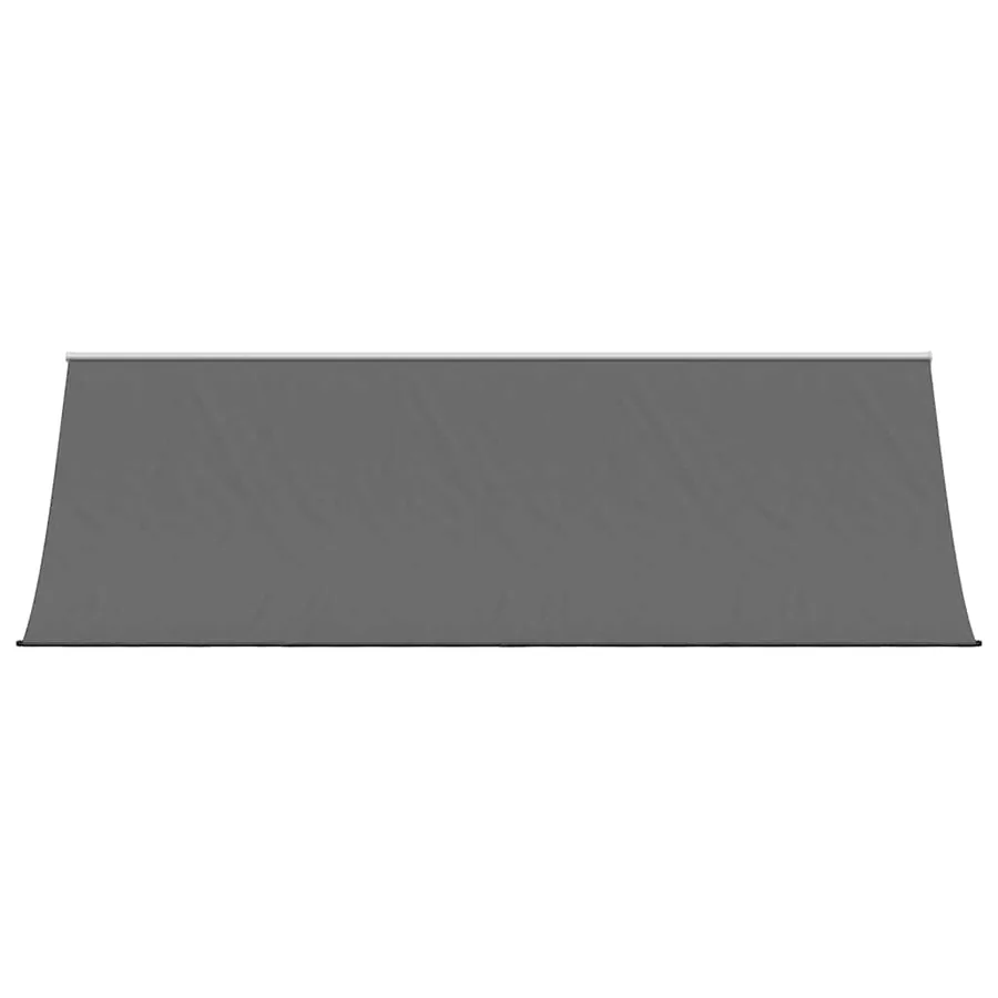Auvent rétractable anthracite 400x150 m tissu et acier - 3