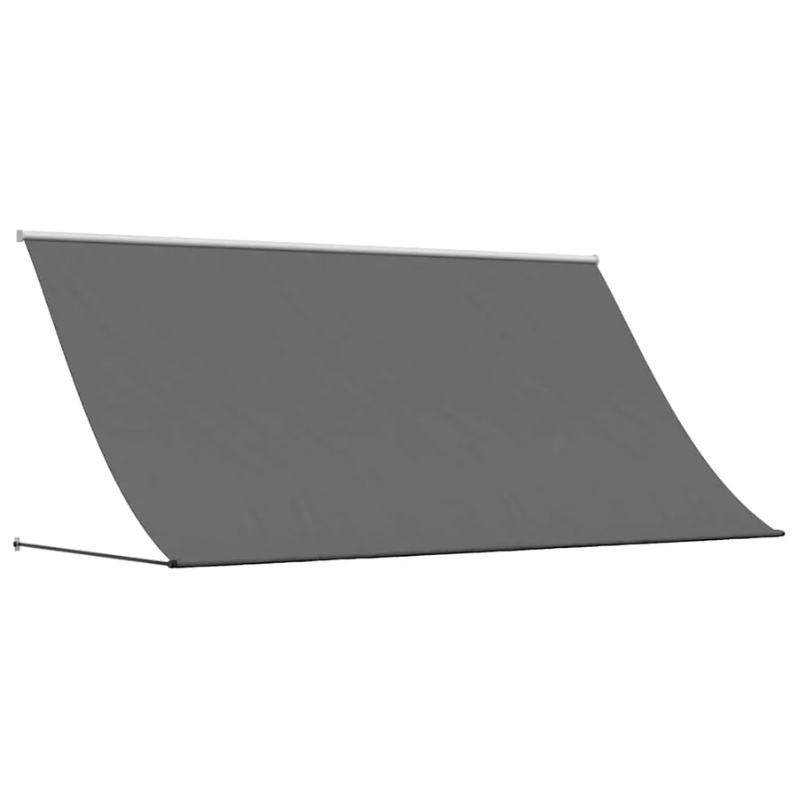 Auvent rétractable anthracite 300x150 m tissu et acier - 2