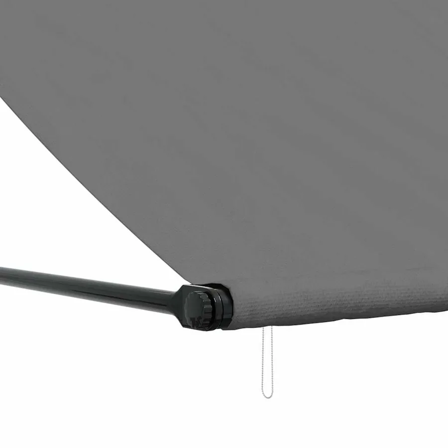 Auvent rétractable anthracite 300x150 m tissu et acier - 7