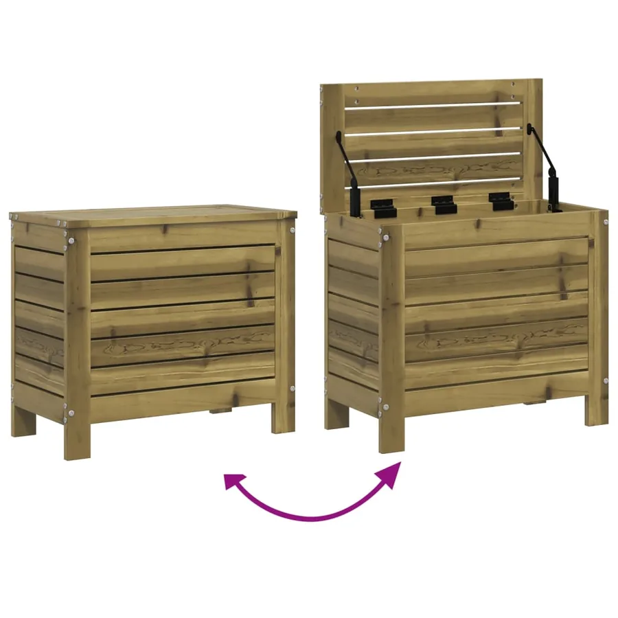 Salon de jardin 7 pcs bois de pin imprégné - 12