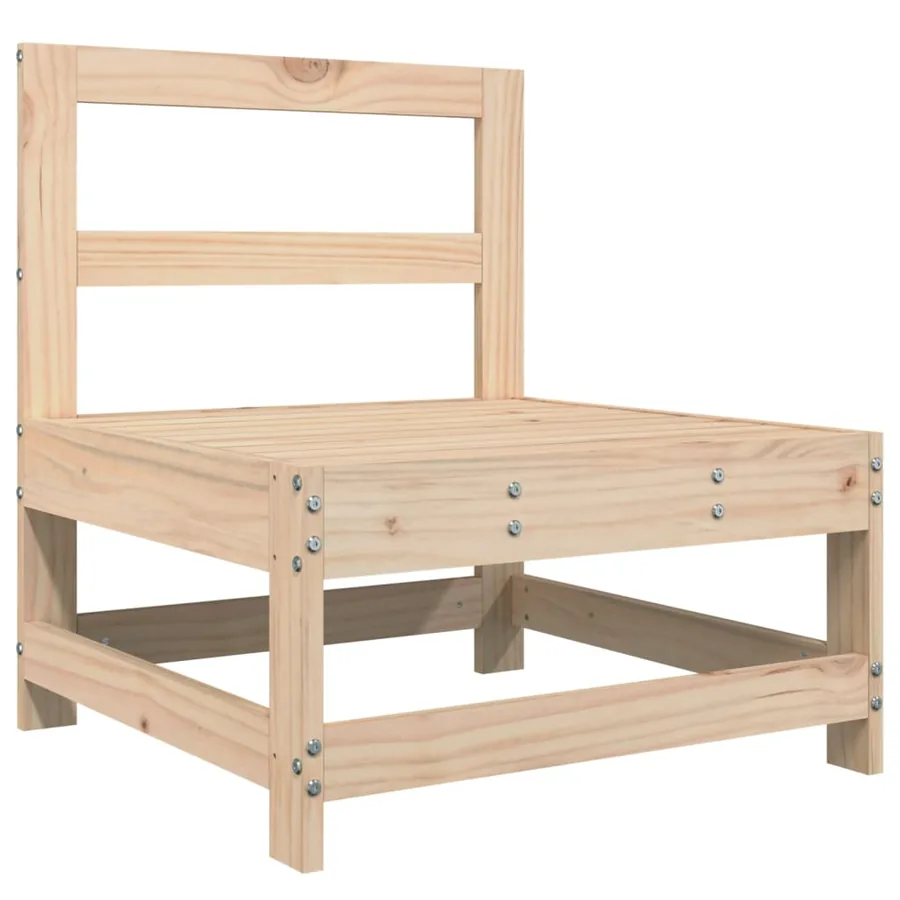 Salon de jardin 6 pcs bois de pin massif - 5