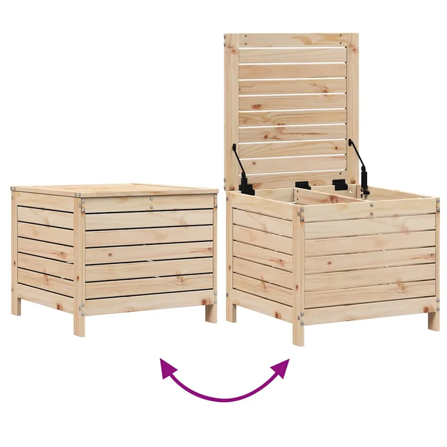 Salon de jardin 7 pcs bois de pin massif - 10
