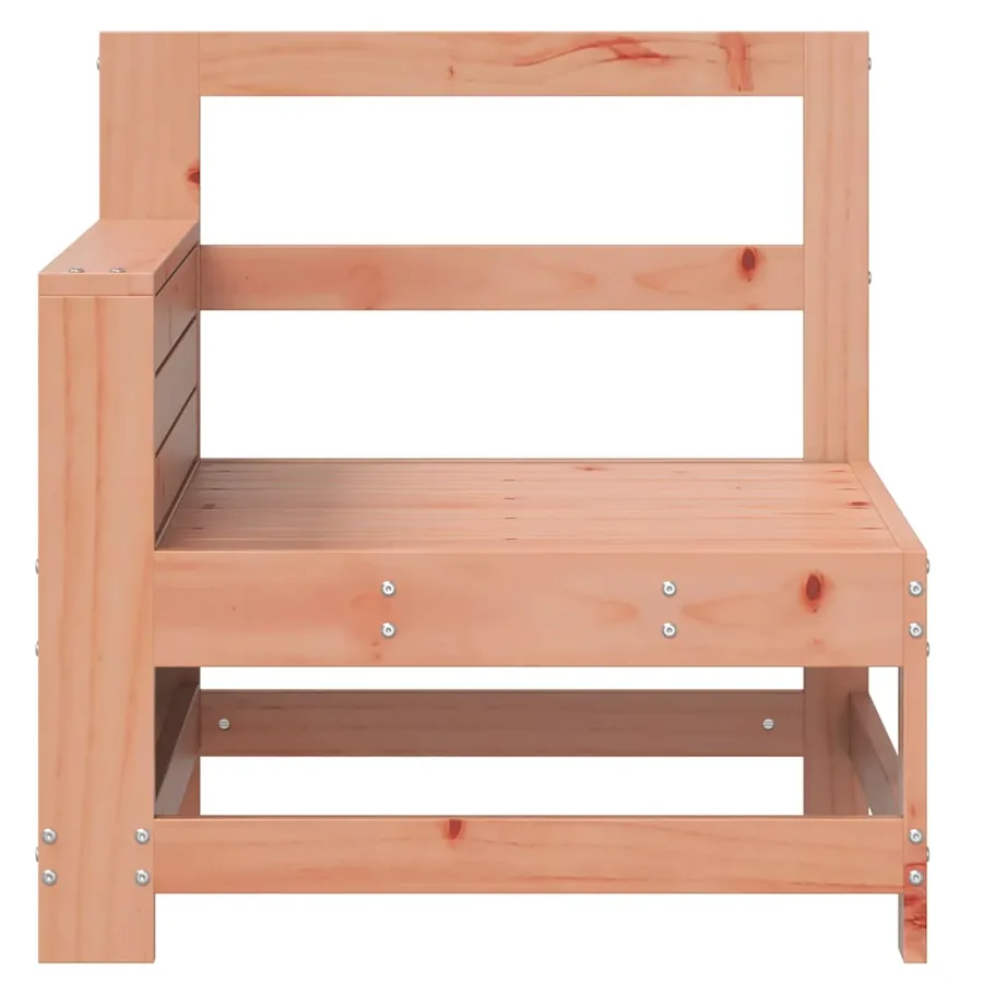 Canapé de jardin accoudoir avec table d'appoint massif douglas - 4