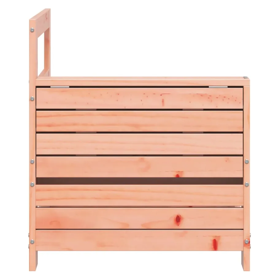 Canapé de jardin accoudoir avec table d'appoint massif douglas - 5