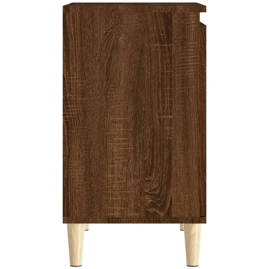 Meuble d'évier chêne marron 58x33x60 cm bois d'ingénierie - 8