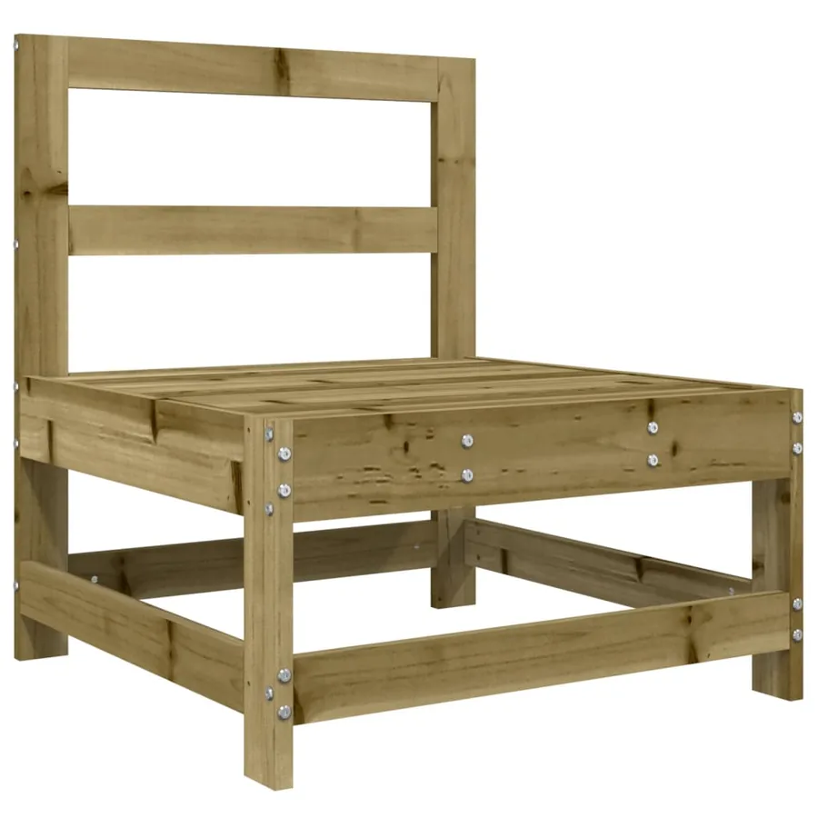 Salon de jardin 7 pcs bois de pin imprégné - 5