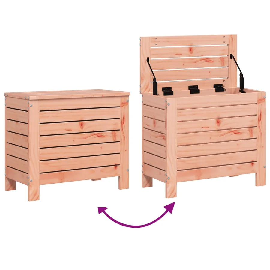 Salon de jardin 7 pcs bois massif sapin de douglas - 12