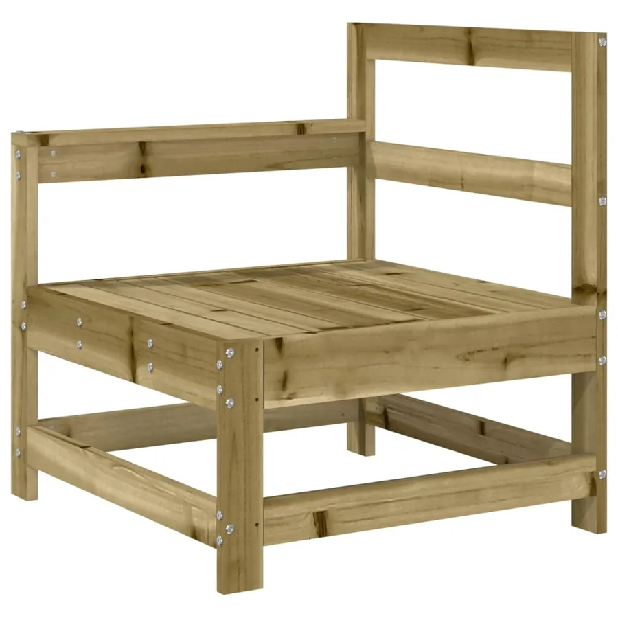 Salon de jardin 7 pcs bois de pin imprégné - 4