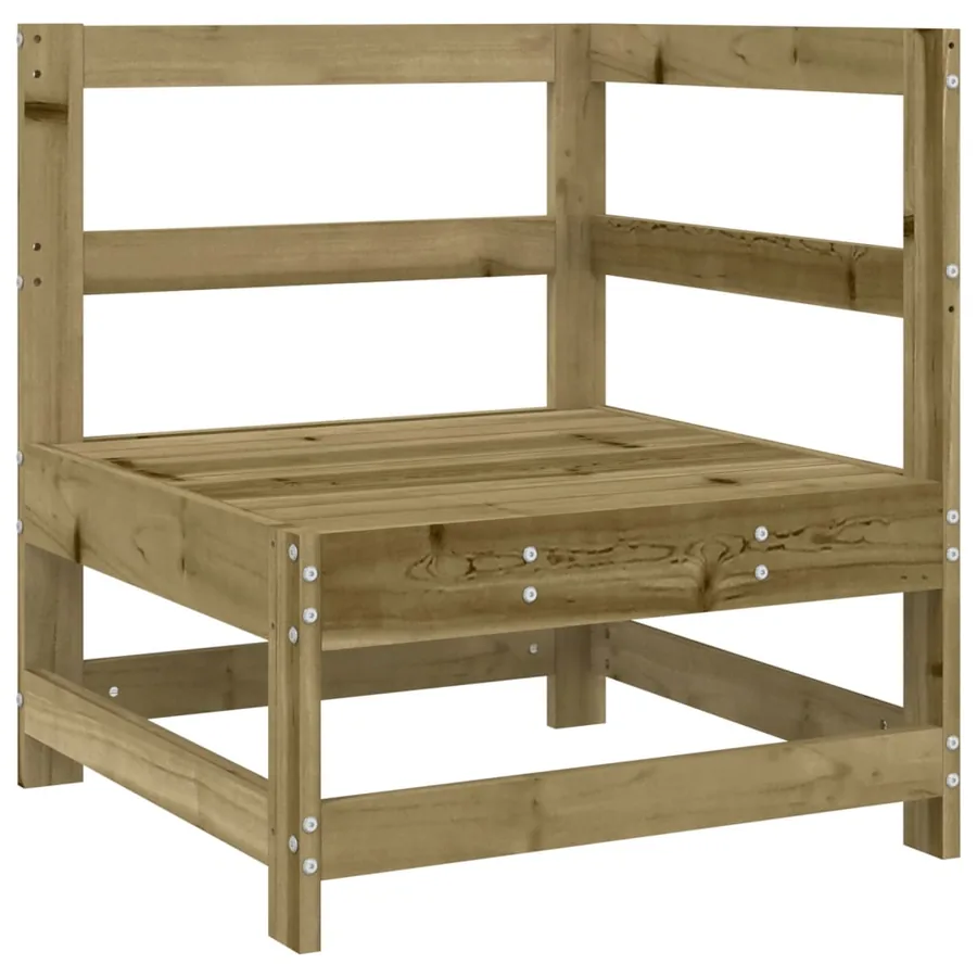 Salon de jardin 7 pcs bois de pin imprégné - 6