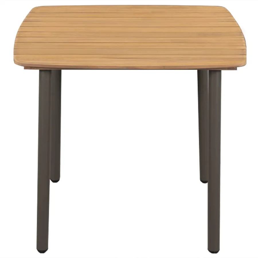 Ensemble à manger de jardin 3 pcs Résine tressée Gris - 7