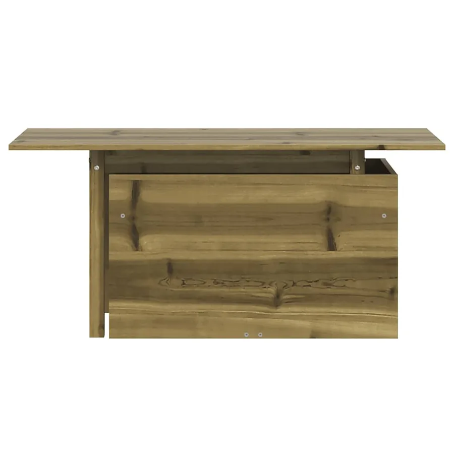 Table de jardin 100x50x75 cm bois de pin imprégné - 5