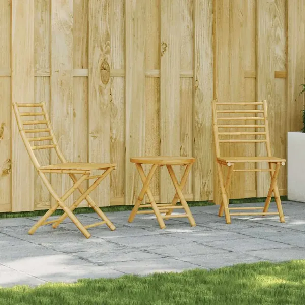 Ensemble de bistro 3 pcs bambou