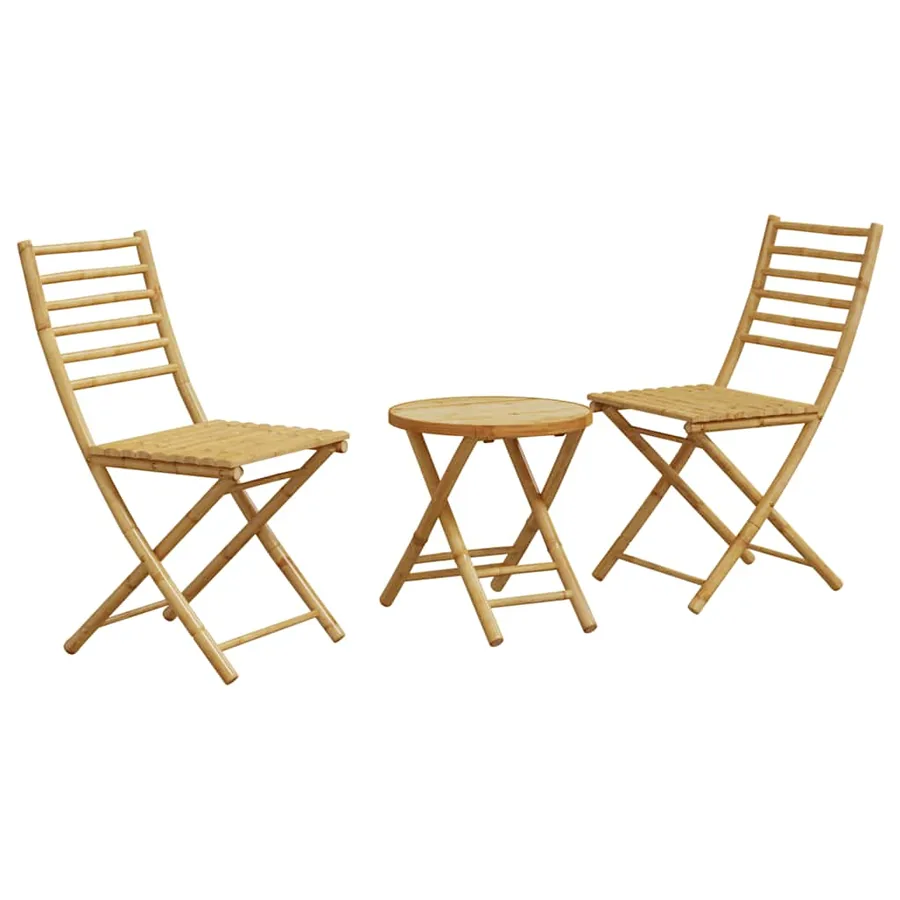 Ensemble de bistro 3 pcs bambou - 2