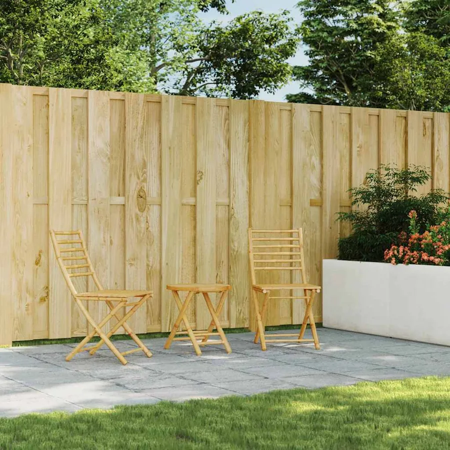 Ensemble de bistro 3 pcs bambou - 3