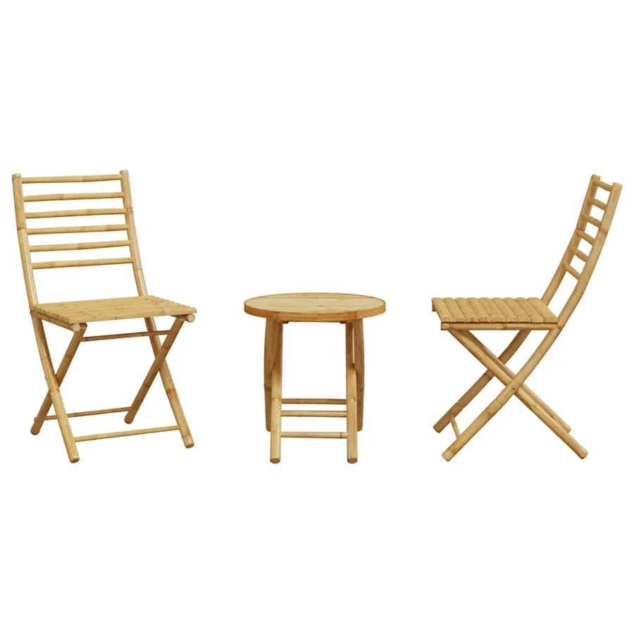 Ensemble de bistro 3 pcs bambou - 4