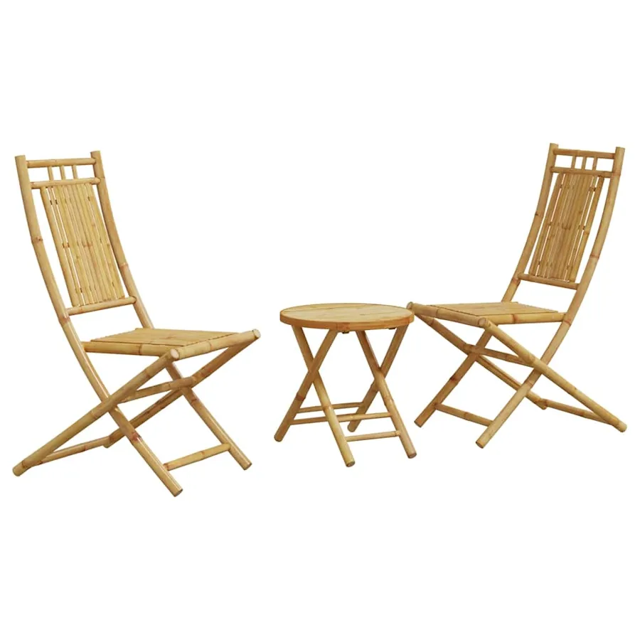 Ensemble de bistro 3 pcs bambou - 2