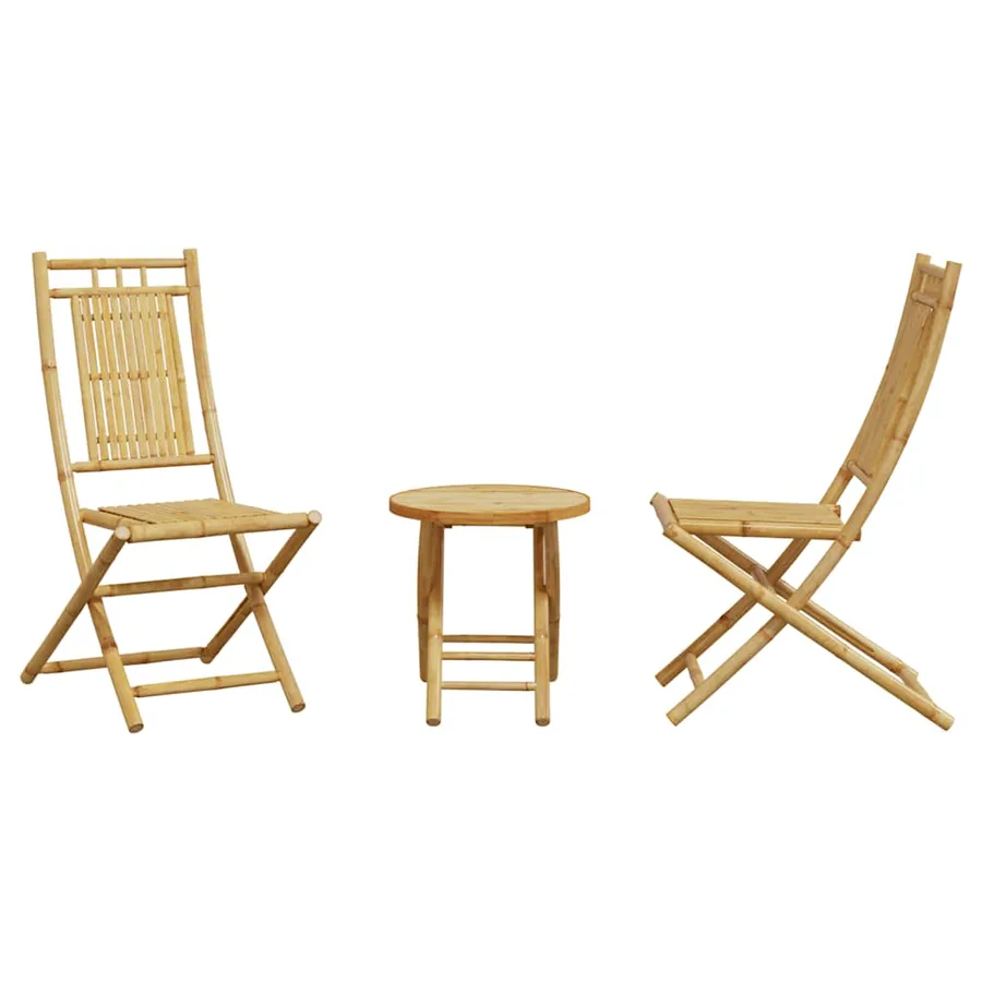 Ensemble de bistro 3 pcs bambou - 4