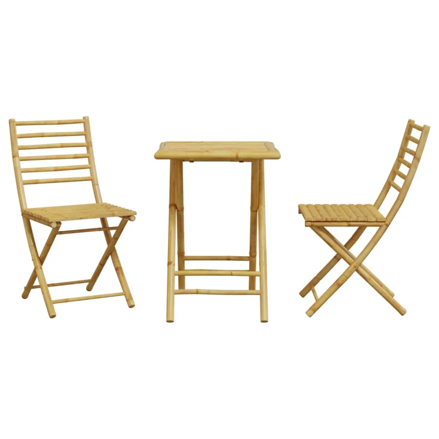 Ensemble de bistro 3 pcs bambou - 4