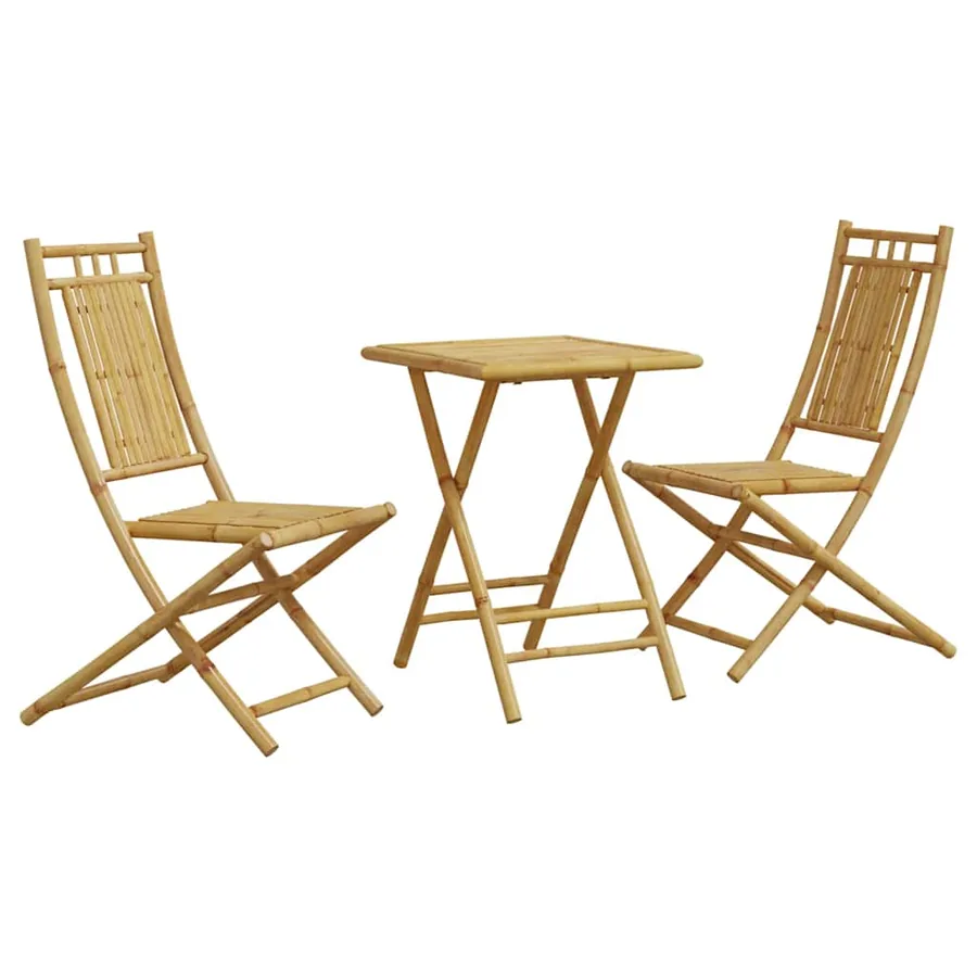 Ensemble de bistro 3 pcs bambou - 2