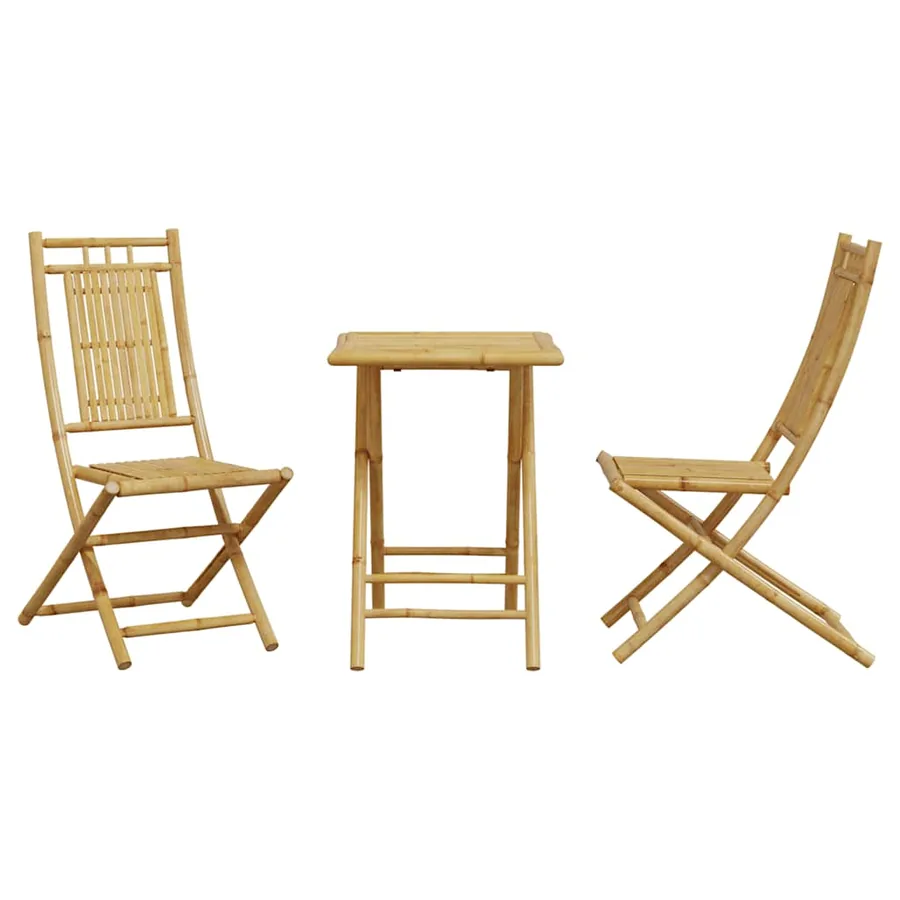 Ensemble de bistro 3 pcs bambou - 4