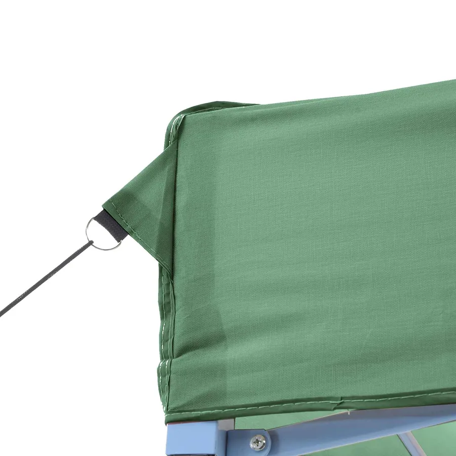 Tente de réception pliable escamotable 3 parois latérales vert - 6