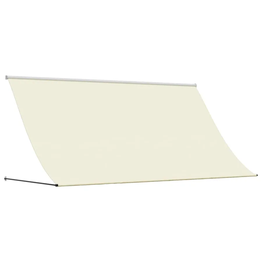 Auvent rétractable crème 300x150 m tissu et acier - 2