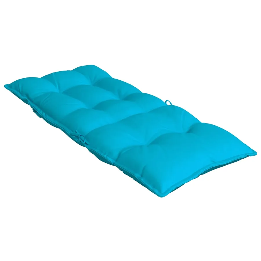 Coussins de chaise à dossier haut lot de 6 turquoise - 6