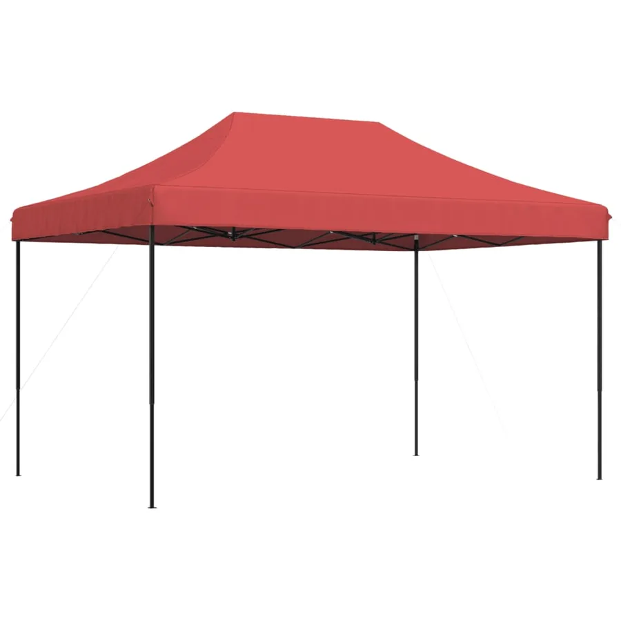 Tente de réception pliable escamotable bordeaux 440x292x315 cm - 4
