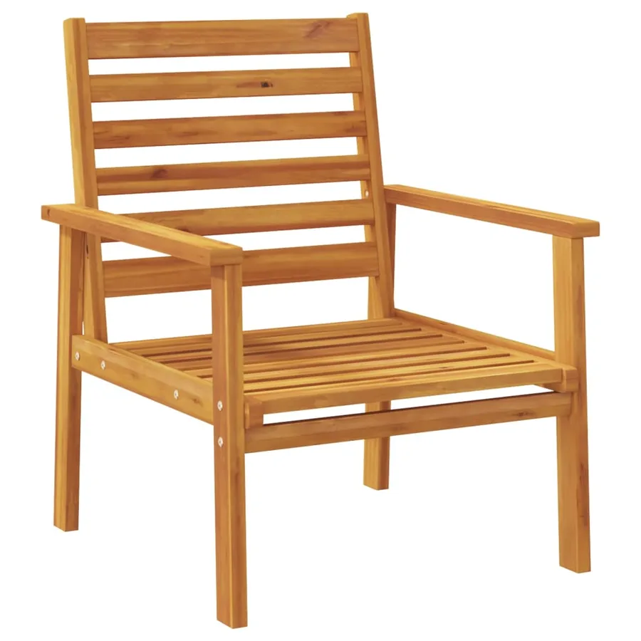 Salon de jardin 5 pcs bois d'acacia solide - 5